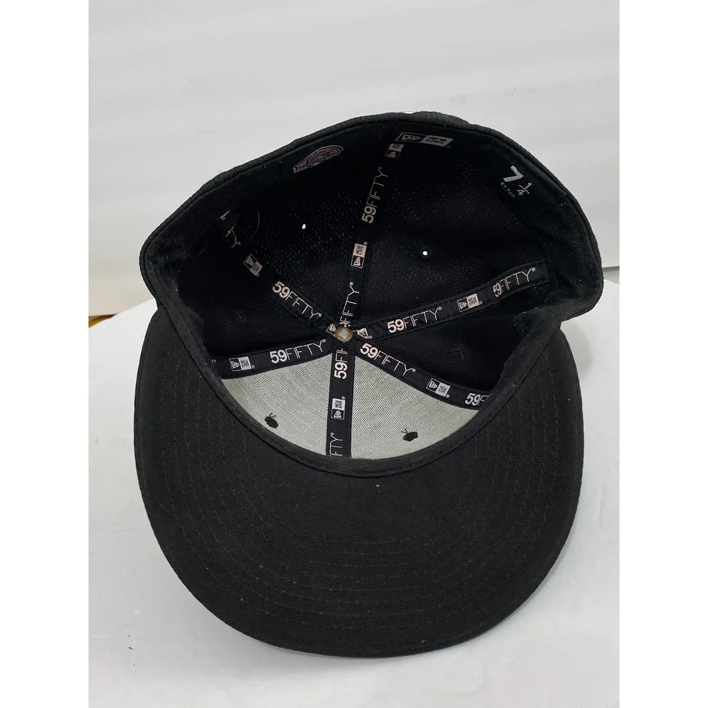 New Era 59FIFTY Burlington Bees MiLB Fitted Hat Black Green‎ Size 7 1/4 Cap